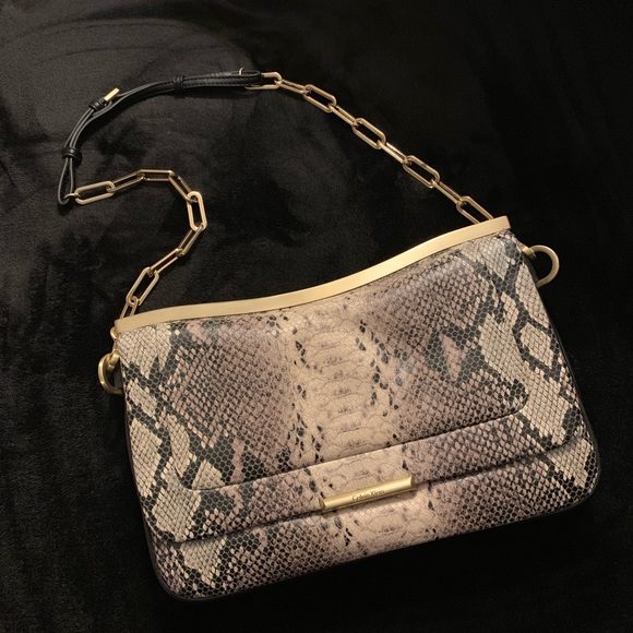 calvin klein snakeskin purse